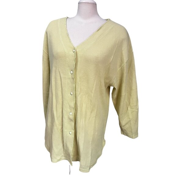 Victoria's Secret V Neck Button Up Long John Casual Sleep Shirt Sz Large Womens - Picture 3 of 14